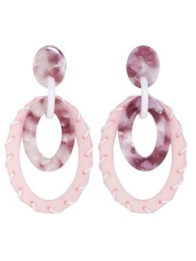 SugarFix Double Oval Drop Earrings (NWOT)